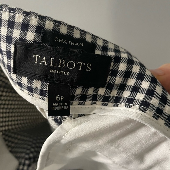 Talbots Chatham Ankle Pants- tailored check - Picture 3 of 5